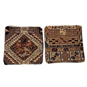 Kilim Art 100% Wool Turkish Pillow Covers Set of Two NWOT
